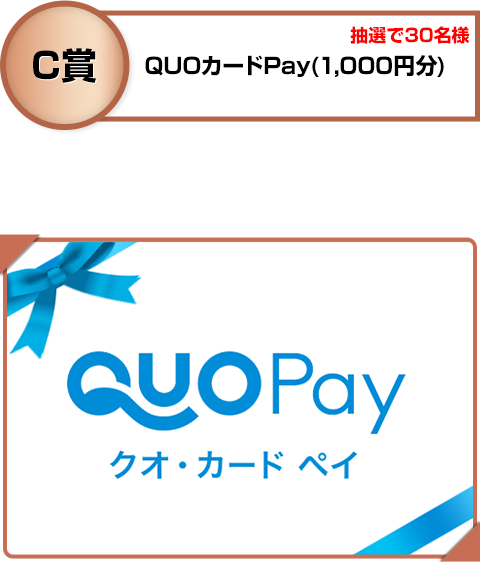 抽選で30名様 QUOカードPay(1,000円分) QUOカードPayデジタルギフト 1,000円分をプレゼント‼